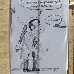 Cartoon depicting Oaxaca's Governor.